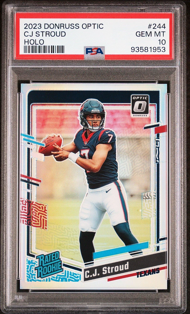 2023 Panini Donruss Optic 244 Cj Stroud Holo PSA