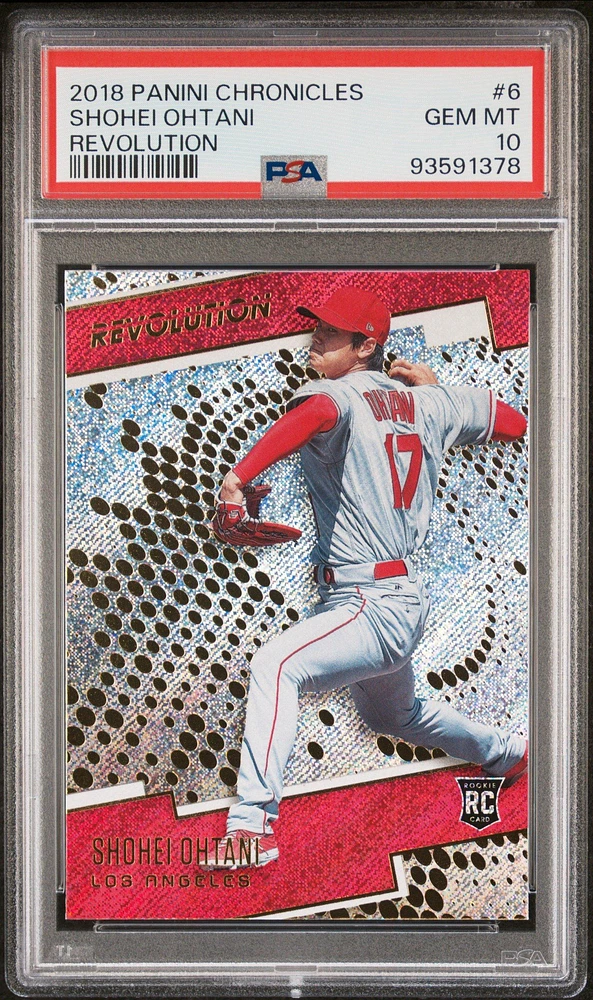 2018 Panini Chronicles Revolution 6 Shohei Ohtani PSA 10