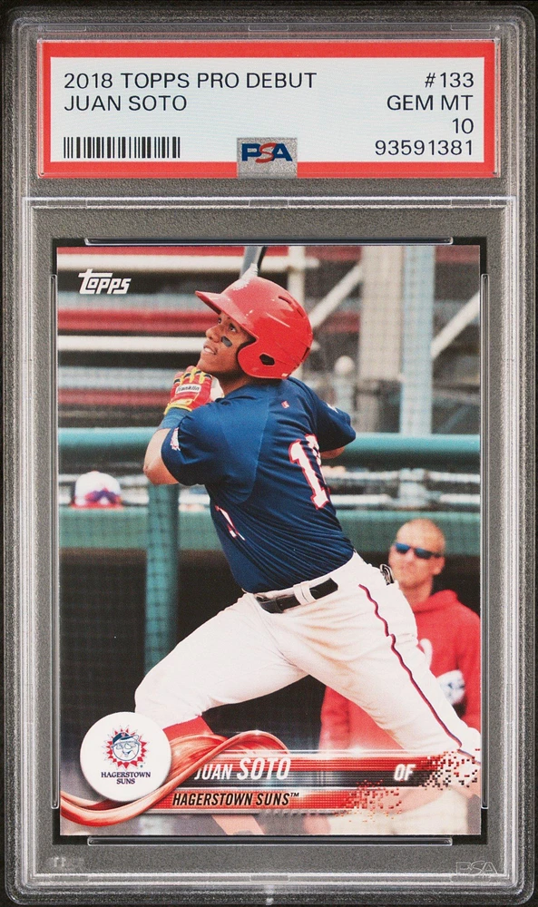 2018 Topps Pro Debut 133 Juan Soto PSA 10