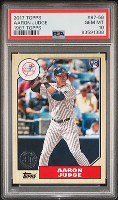 2017 Topps 1987 Topps 87-58 Aaron Judge PSA 10