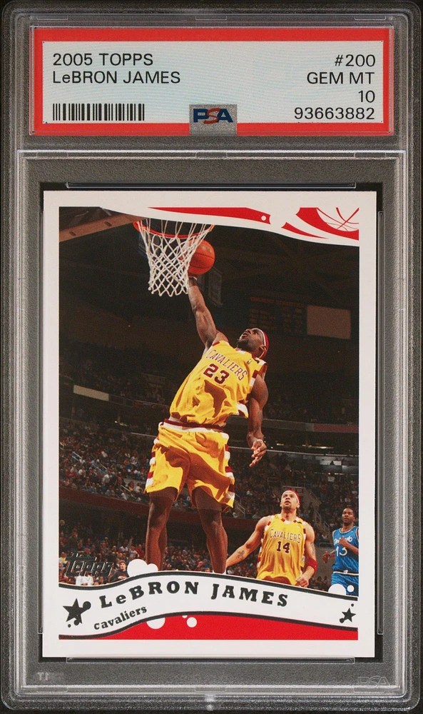 2005 Topps 200 Lebron James PSA 10