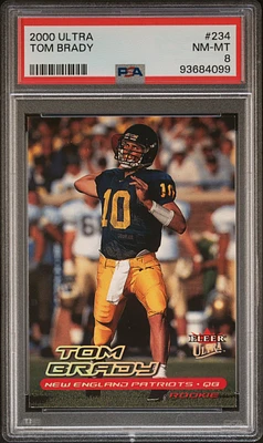 2000 Ultra 234 Tom Brady PSA 8