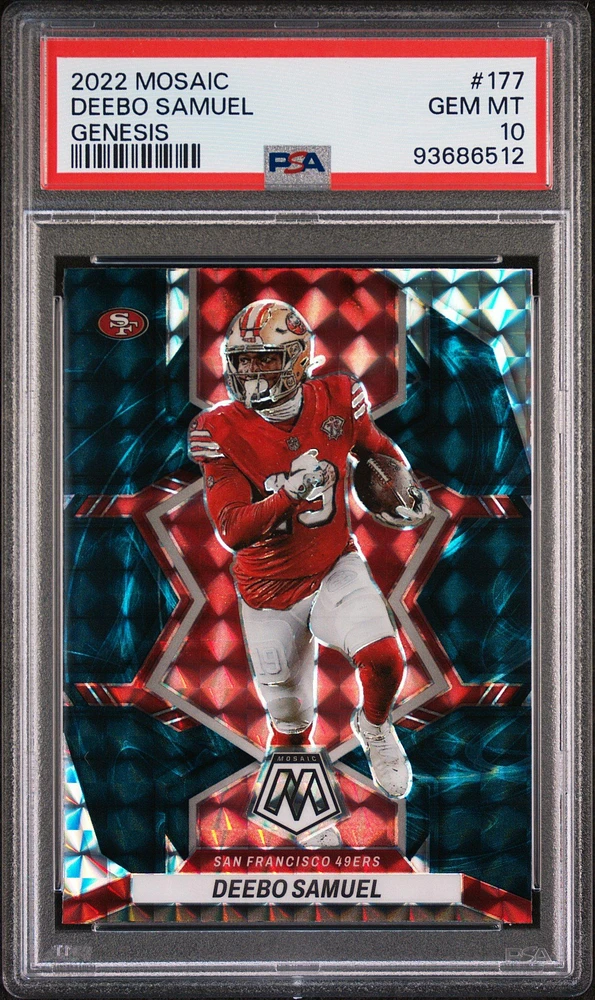 2022 Panini Mosaic 177 Deebo Samuel Genesis PSA 10