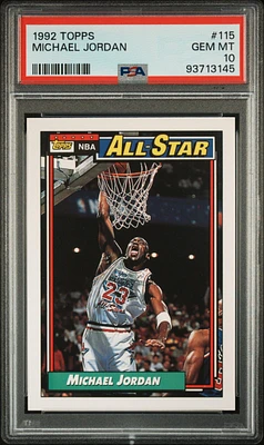 1992 Topps 115 Michael Jordan PSA 10