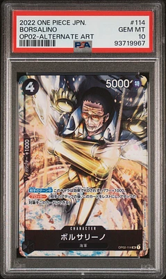 2022 One Piece Japanese Paramount War 114 Borsalino Alternate Art PSA 10