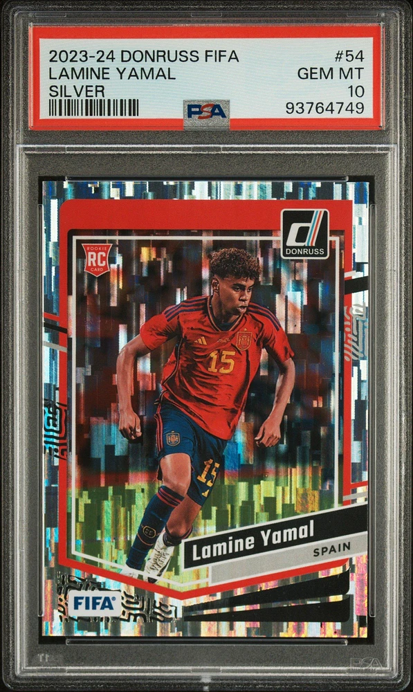 2023-24 Panini Donruss Fifa 54 Lamine Yamal Silver PSA 10