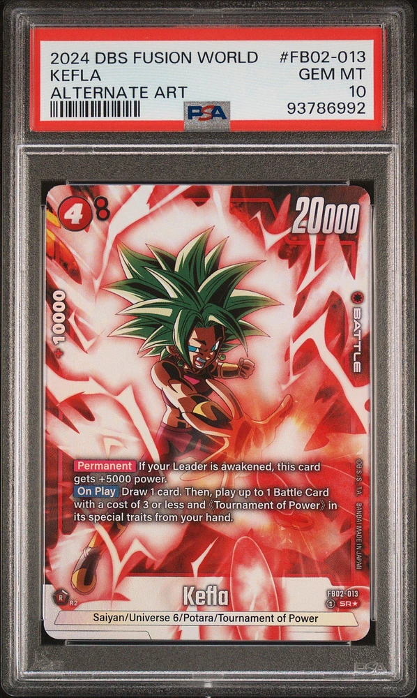 2024 Dragon Ball Super Card Game Fusion World Blazing Aura Fb02-013 Kefla Alternate Art PSA 10