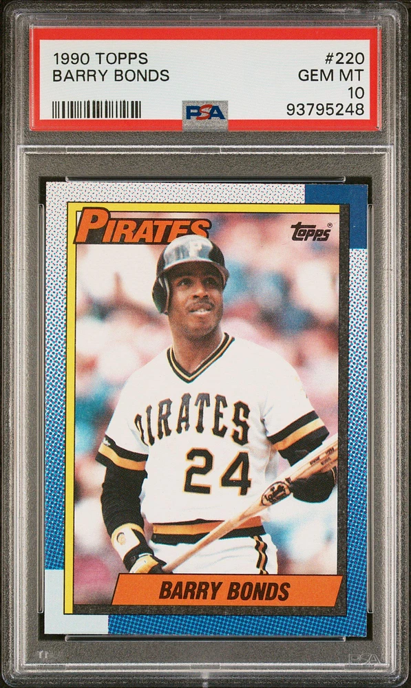 1990 Topps 220 Barry Bonds PSA 10