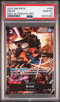 2024 One Piece Extra Booster -memorial Collection- 046 Brook Alternate Art PSA