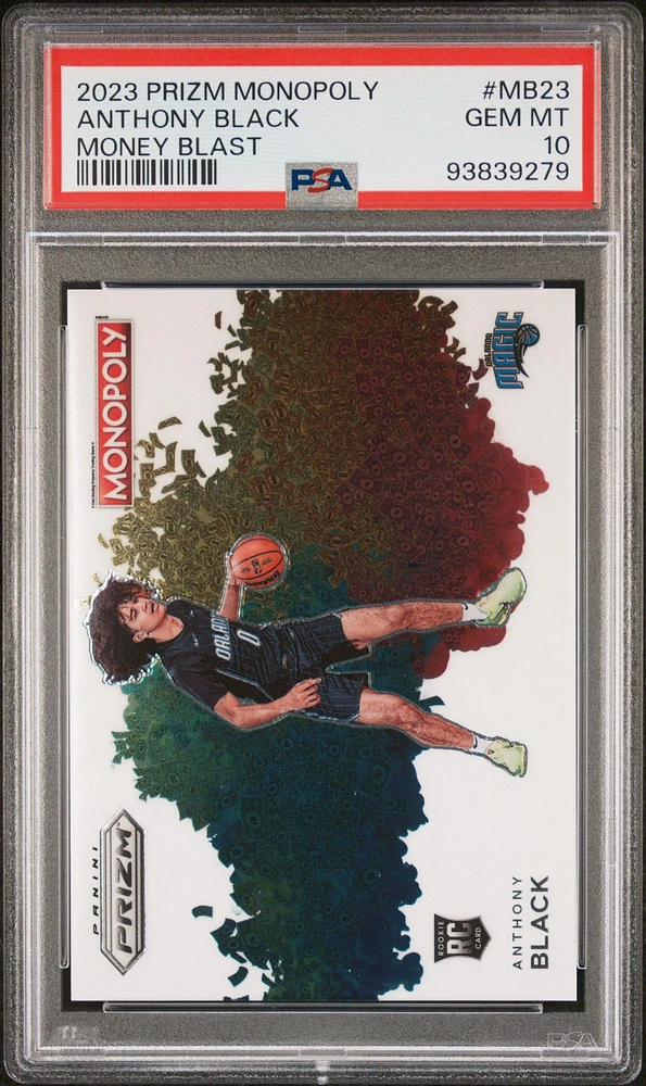 2023 Panini Prizm Monopoly Money Blast Mb23 Anthony Black PSA 10