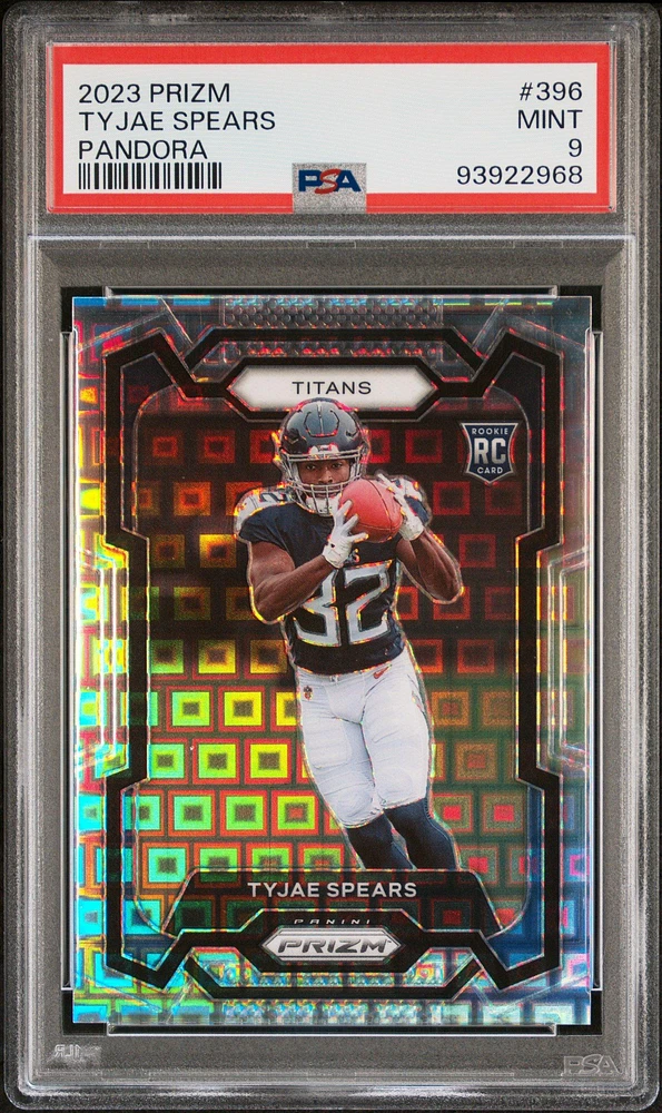 2023 Panini Prizm 396 Tyjae Spears Pandora PSA 9