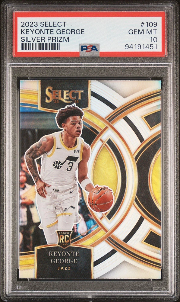 2023 Panini Select Keyonte George Silver Prizm PSA 10