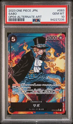 2023 One Piece Japanese Kingdoms Of Intrigue 083 Sabo Alternate Art PSA 10