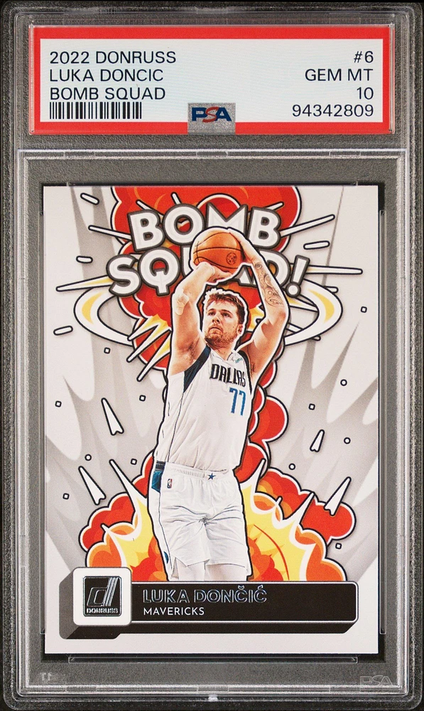 2022 Panini Donruss Bomb Squad 6 Luka Doncic PSA 10