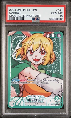 2024 One Piece Japanese Two Legends Carrot Alternate Art PSA 10