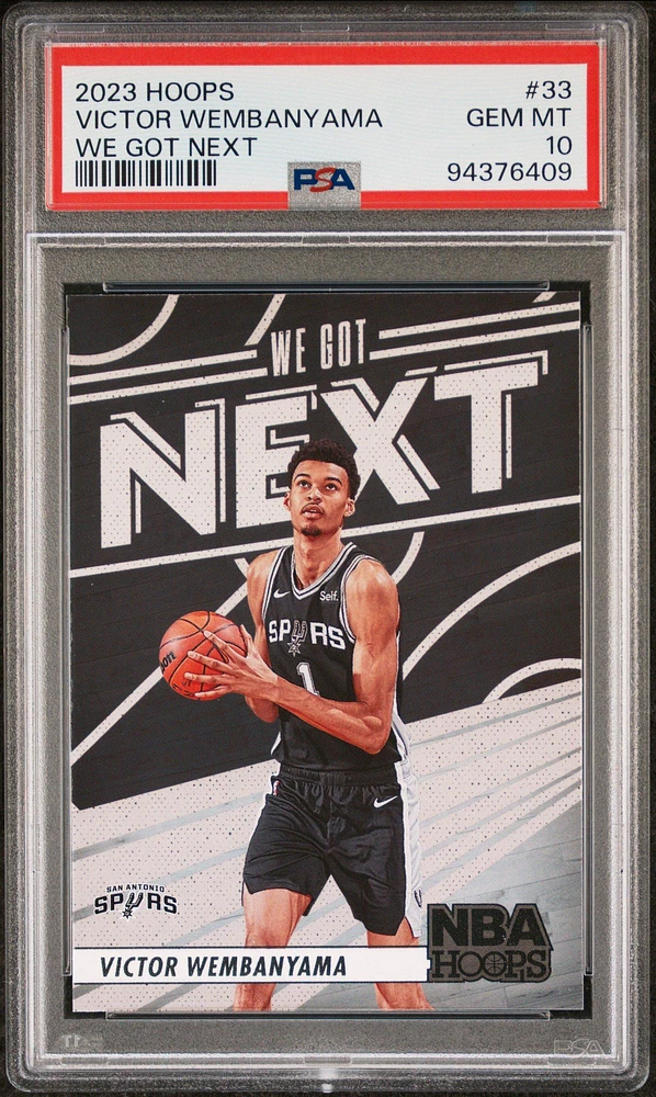 2023 Panini Nba Hoops We Got Next 33 Victor Wembanyama PSA 10