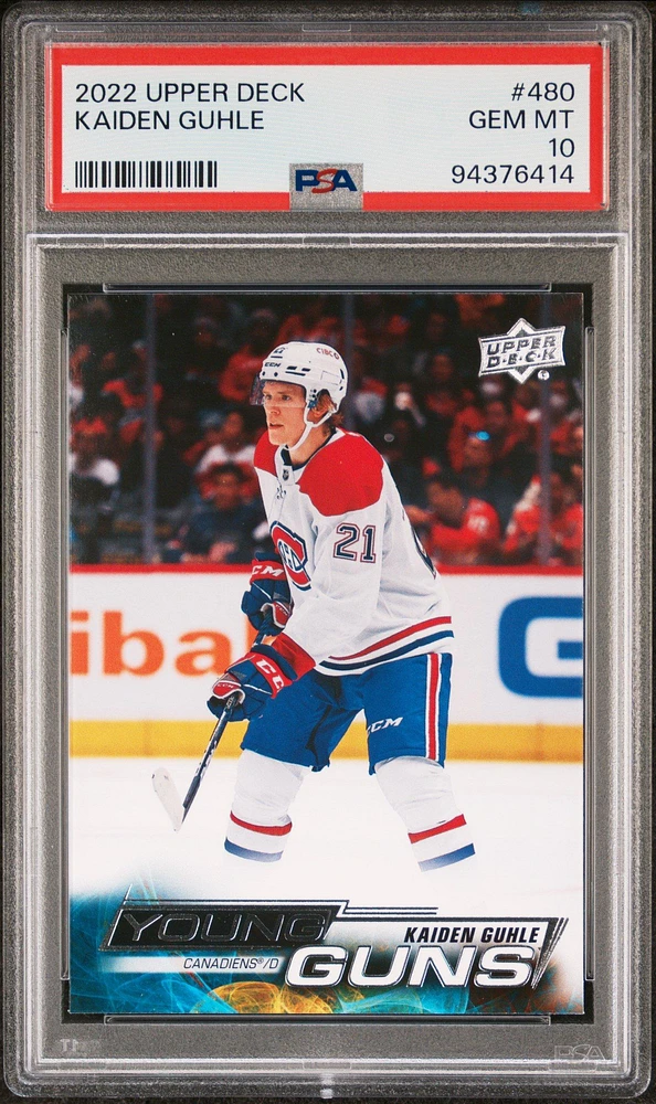 2022 Upper Deck 480 Kaiden Guhle PSA 10