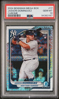 2024 Bowman Mega Box Chrome 17 Jasson Dominguez PSA 10