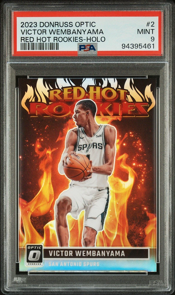2023 Panini Donruss Optic Hot Rookies 2 Victor Wembanyama Holo PSA