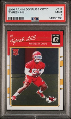 2016 Panini Donruss Optic 117 Tyreek Hill PSA 9