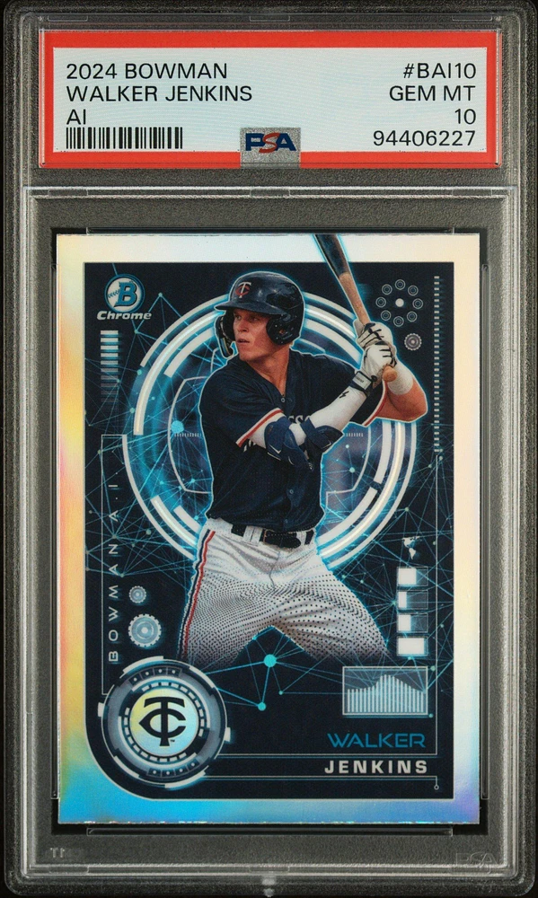 2024 Bowman Bowman Ai Bai10 Walker Jenkins PSA 10