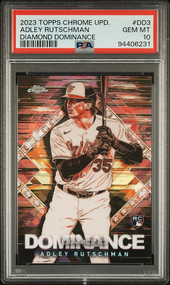 2023 Topps Chrome Update Diamond Dominance Dd3 Adley Rutschman PSA 10