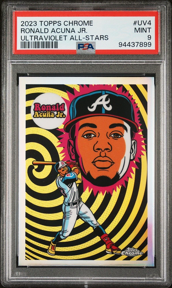 2023 Topps Chrome Ultraviolet All-stars Uv4 Ronald Acuna Jr. PSA 9