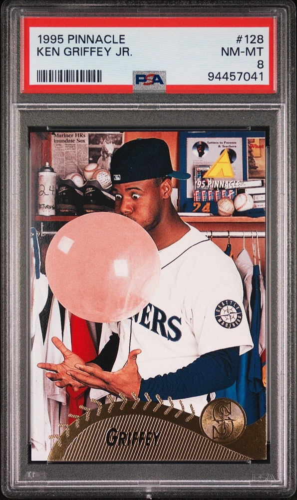 1995 Pinnacle 128 Ken Griffey Jr. PSA 8