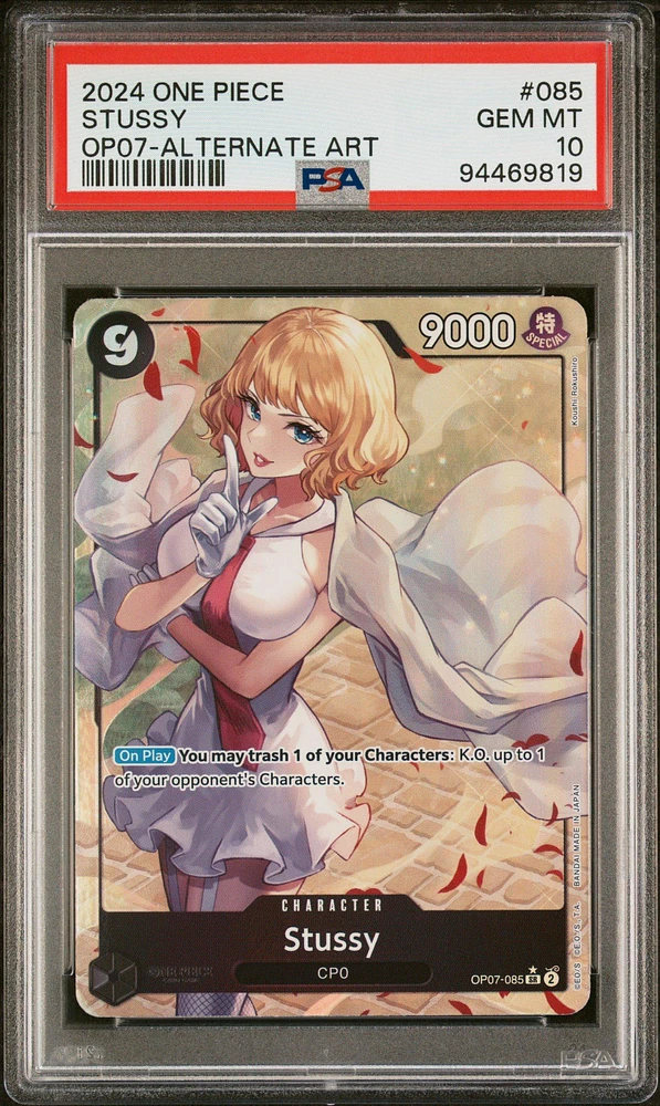 2024 One Piece 500 Years In The Future 085 Stussy Alternate Art PSA 10