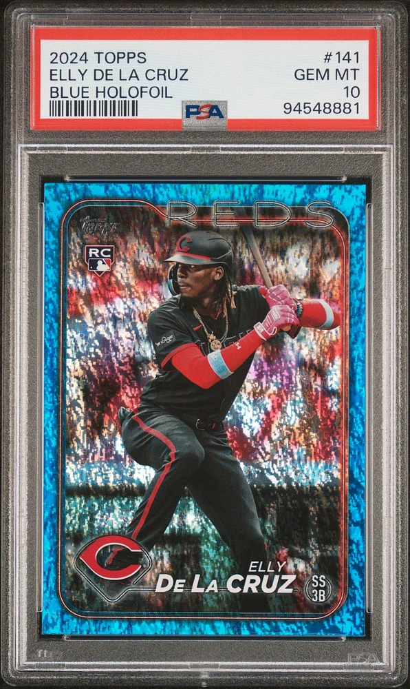 2024 Topps 141 Elly De La Cruz Blue Holofoil PSA 10