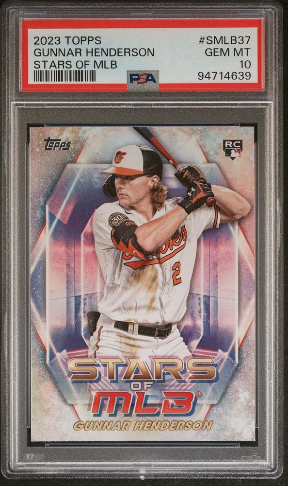 2023 Topps Stars Of Mlb Smlb37 Gunnar Henderson Series 2 PSA 10