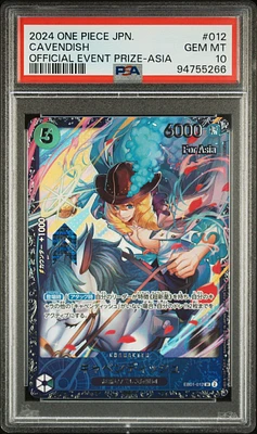 2024 One Piece Japanese Promos 012 Cavendish Official Event Prize-asia PSA 10