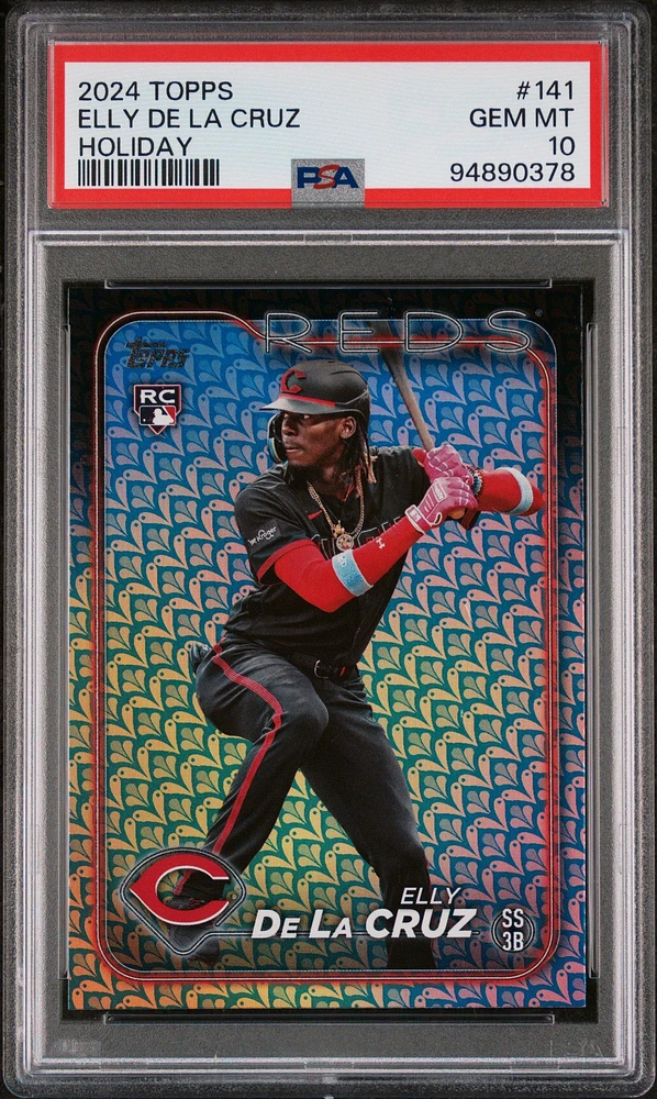 2024 Topps 141 Elly De La Cruz Holiday PSA 10