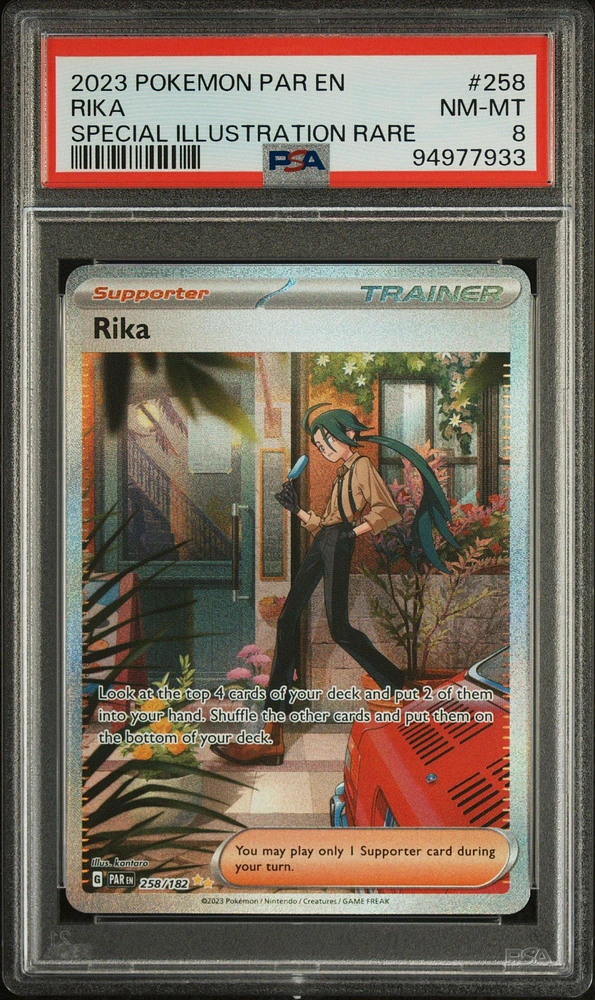 2023 Pokemon Par En-paradox Rift 258 Rika Special Illustration Rare PSA 8
