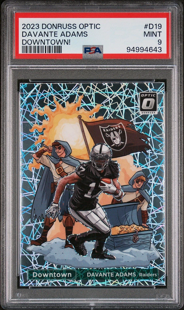 2023 Panini Donruss Optic Downtown! D19 Davante Adams PSA