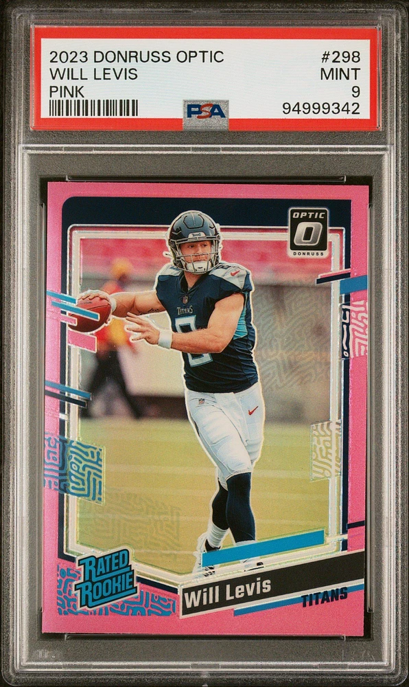 2023 Panini Donruss Optic 298 Will Levis Pink PSA