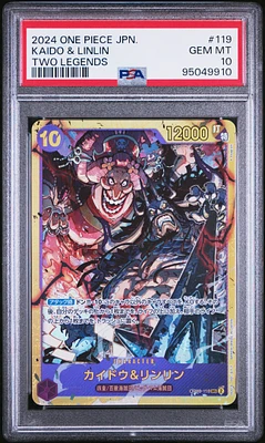 2024 One Piece Japanese Two Legends 119 Kaido & Linlin PSA 10