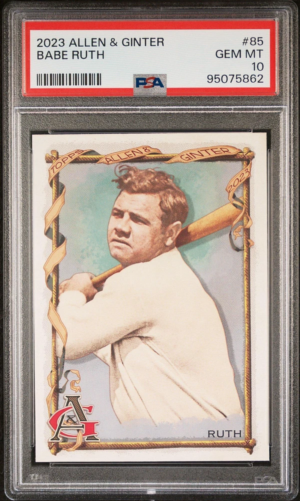 2023 Topps Allen & Ginter 85 Babe Ruth PSA 10