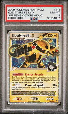 2009 Pokemon Platinum Supreme Victors 144 Electivire Fb Lv.x-holo PSA 8