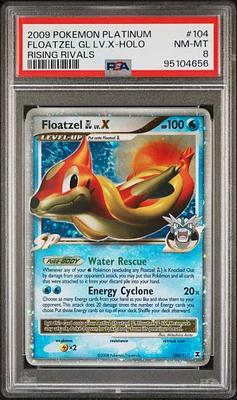 2009 Pokemon Platinum Rising Rivals 104 Floatzel Gl Lv.x-holo PSA 8