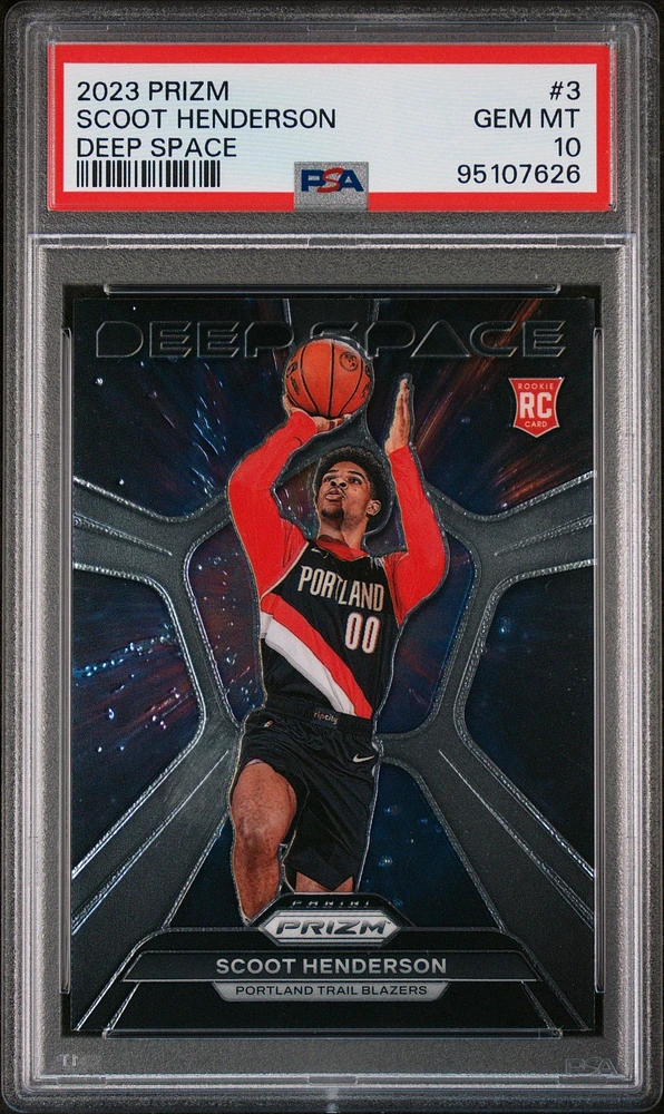 2023 Panini Prizm Deep Space 3 Scoot Henderson PSA 10