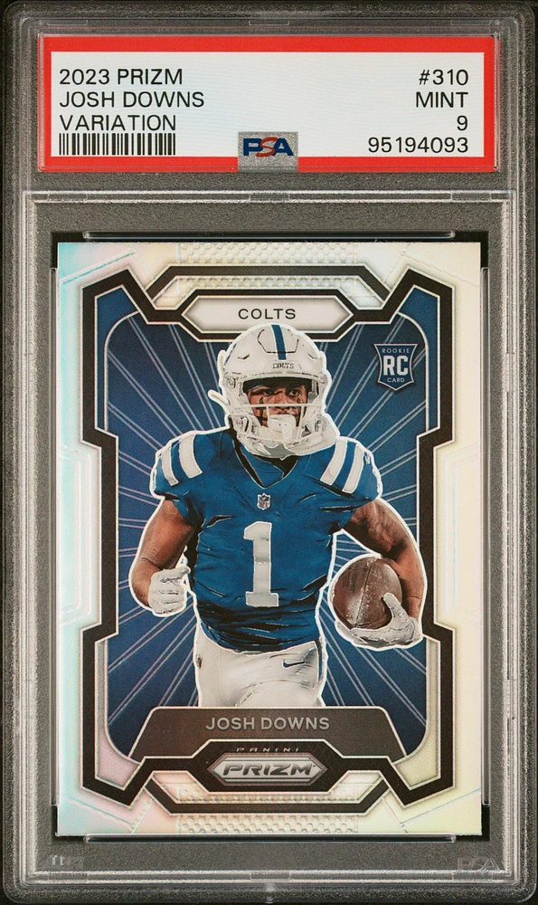 2023 Panini Prizm 310 Josh Downs Variation PSA 9