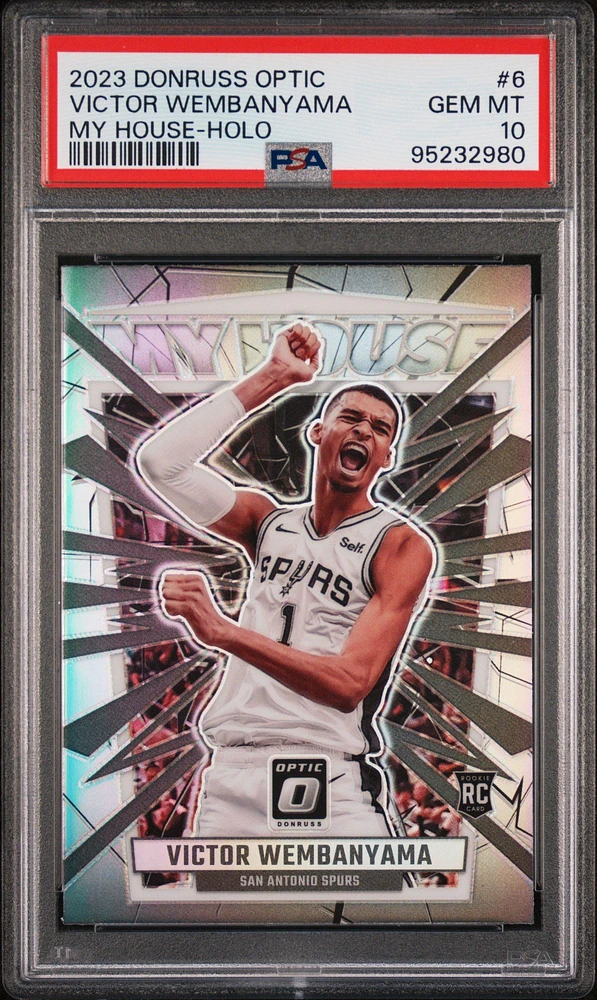 2023 Panini Donruss Optic My House 6 Victor Wembanyama Holo PSA 10