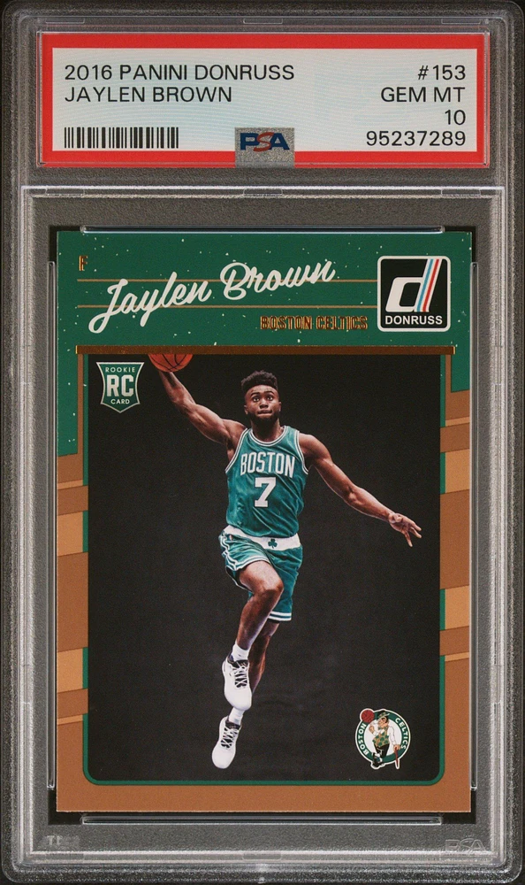2016 Panini Donruss 153 Jaylen Brown PSA 10