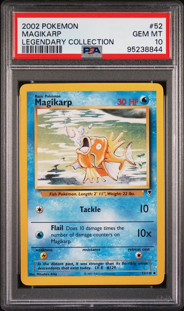 2002 Pokemon Legendary Collection 52 Magikarp PSA 10