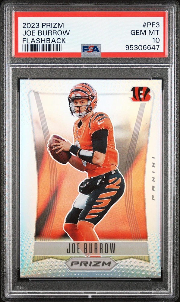 2023 Panini Prizm Prizm Flashback Pf3 Joe Burrow PSA 10