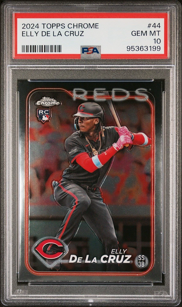 2024 Topps Chrome 44 Elly De La Cruz PSA 10