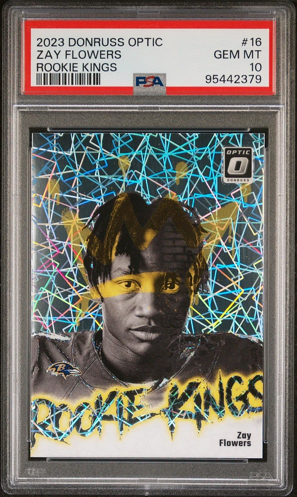 2023 Panini Donruss Optic Rookie Kings 16 Zay Flowers PSA 10