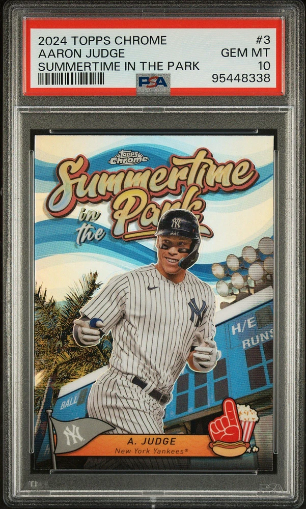 2024 Topps Chrome Summertime In The Park 3 Aaron Judge PSA 10