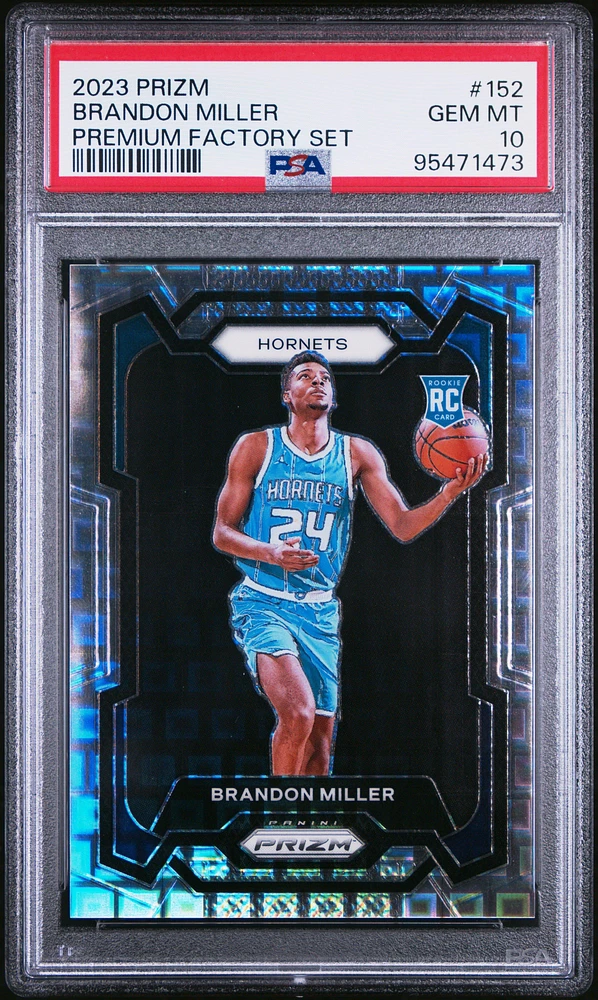 2023 Panini Prizm 152 Brandon Miller Premium Factory Set PSA 10